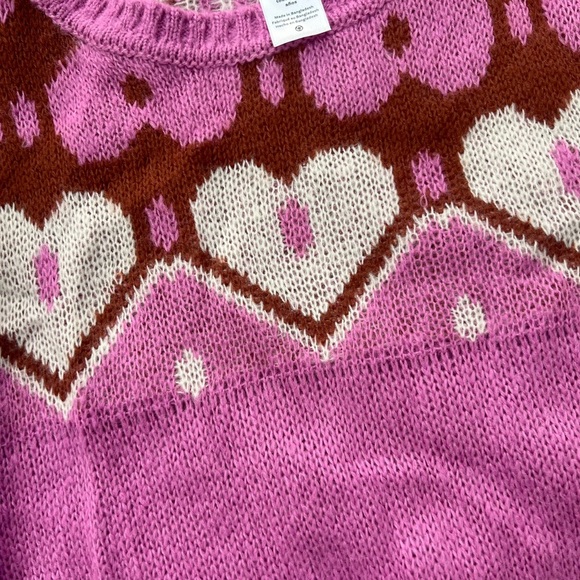 NWT - Carters - Toddler Heart Mohair-Like‎ Sweater - Picture 5 of 6